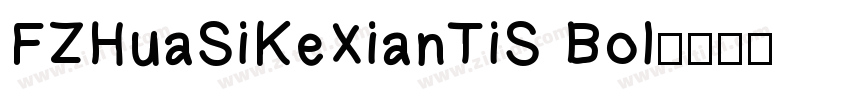 FZHuaSiKeXianTiS Bol字体转换